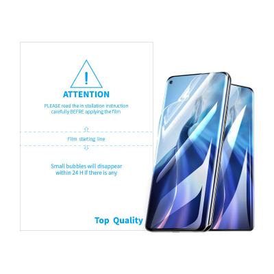 China Easy install household anti-blue full coverage mobile phone screen protector film nano-frosted hydrogel cell phone film for sale