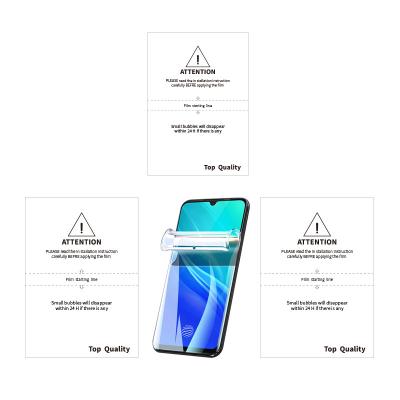 China Mobile Phone Hydrogel Machine Hot-seles Anti Fingerprint Korean Universal Imported HD Clear TPU Cutting Film for sale