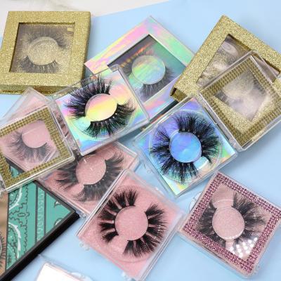 China 25mm 3d mink eyelashes seller 25mm mink lashes wholesale natural extra long 3d lashes 25mm mink eyelashes for sale