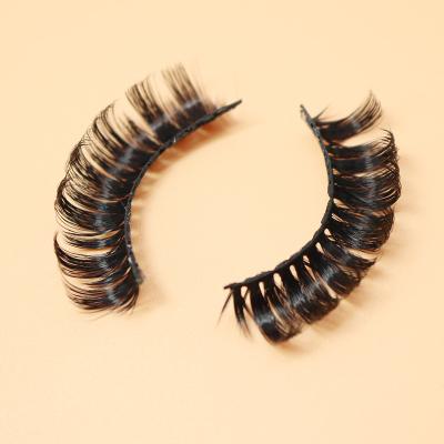 China Natural Wholesale Long False Lashes Private Label Packaging Vegan 3d 5d Lashes Synthetic Handmade Silk Faux Mink Eyelashes D Loop for sale