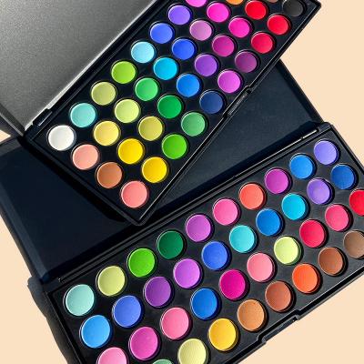 China Waterproof Custom Your Own Brand Makeup Eyeshadow Palette with 40 Colored Pans for sale