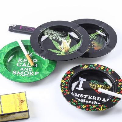 China OEM Tobacco Smoking Accessories Custom Logo Tobacco Tray Aluminum Smoking Ashtray for sale