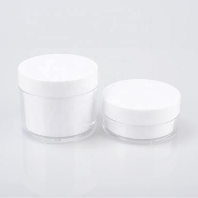 China Personal Care Ready To Ship High Quality Hot Selling AS Luxury Acrylic Jar 20g 30g 50g Plastic Cosmetic Cream Jar Double Wall for sale