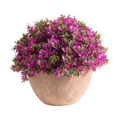 China Art Decor Special Offer Indoor living room flowers Mini Flowers Plants Grass Artificial bonsai for sale