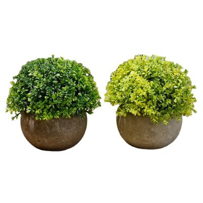 China Art Decor Wholesale Trees Green Plant Potted Artificial Grass For Living Room for sale