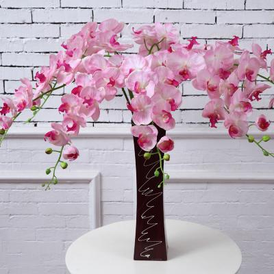 China Beautiful Custom Sell Wedding Decoration 9 Heads Phalaenopsis Home Multicolor Artificial Flower Hot Wholesale Colorful for sale