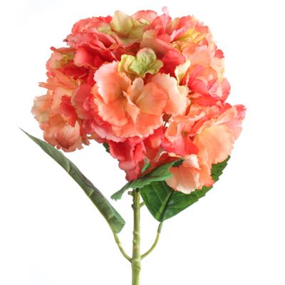 China Beautiful New Sale 2022 Party Home Decoration Flower Colorful Hot Element Plastic Silk Hydrangea Spring Artificial Flower for sale