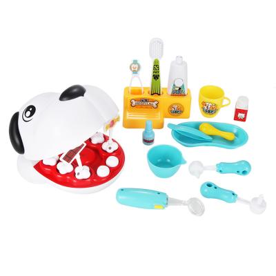 China MODEL TOY Simulation Dog Tooth Extraction and Care Toy Set Children's Play House Doctor Toy Filling with Pet Dentist for sale