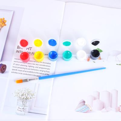 China Novelty Acrylic Paints Water Brush Dye Set For Clothing Textile Fabric Wall Plaster Paint Hand Painted Drawing for sale