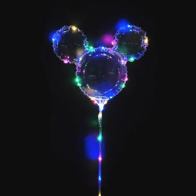 China Gift Toy Wholesale Bobo Ballonn Heart LED Light Balloon for Christmas Wedding Party Decoration for sale