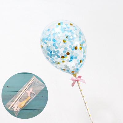 China Advertising Toy Wholesale Hot Selling Transparent Glitter Party Supplies Clear Confetti Balloons For Wedding Party Decorations for sale