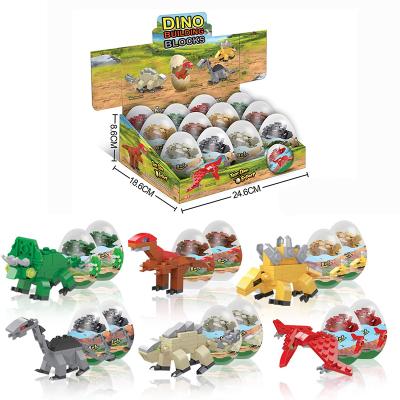 China DIY TOY Wholesale plastic dinosaur egg capsule toy with deformation robot simulation model collection child funny game toy for sale