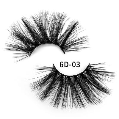 Китай wholesale 6D 25mm false eyelash private label strip 6d faux mink eyelash packaging set продается