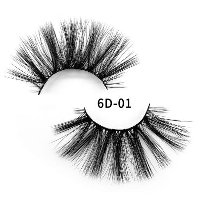 Κίνα 6D 25mm False Eyelash 6D 25mm Mink Eyelash With Private Custom Packing προς πώληση