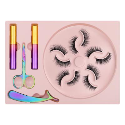 Κίνα Natural Long 5 Pairs Magnetic Eyelashes Magnetic Mink Eyelashes Vendor προς πώληση