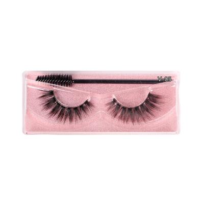 Cina Natural False Eyelash Top Mink Lashes 3D Mink Eyelashes Mink Eyelashes Box Custom Seller in vendita