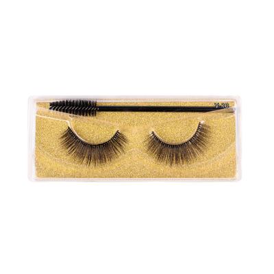 Cina Private Logo Custom Natural Super Quality False Eyelash Hand Made Mink Lashes Faux Mink Silk Eyelashes in vendita