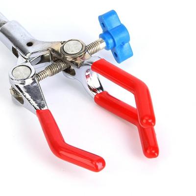 China Easy Operation Adjustment Laboratory Rack Tube Clamp Stand Lab Clamp 3 Prong Finger for sale