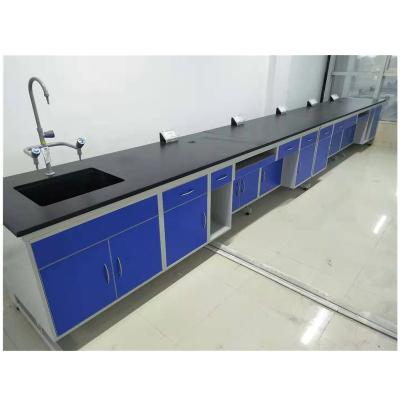 China Easily Assembled Lab Table With Reagent Shelf Drawer Physico-Chemistry Medical Science Lab Furniture for sale