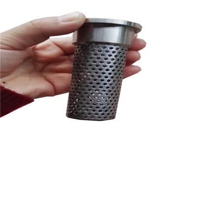 China Hebei Stainless Steel Liquid Cone Filtration Metal Wire Cloth Perforated Two To Three Layers Water Oil Filters for sale