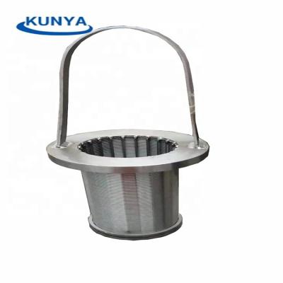 China China Customized Mesh China Customized 304 Johnson V Wedge Plain Weave Nylon Wire Screen Threaded Stainless Steel Slotted Well Screen for sale