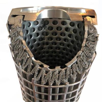 China Hot Sell Stainless Steel Mesh Filter Cartridge Plain Weave Nylon Element 316 10 Micron Stainless Steel Pleated Filter Tube for sale