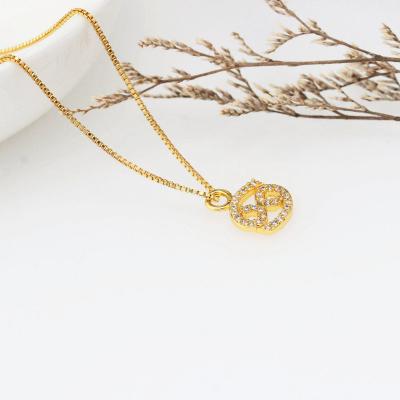 China New Fashion Wuzhou LS Jewelry Zodiac 12 Digit Necklace 18K Gold Jewelry Pendant Necklace for sale