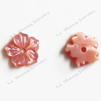 China Fashion Wholesale 8-30mm Jewelry Freshwater Factory Wuzhou LS Pearl Shell Carving Big Flower Shell Flower for sale