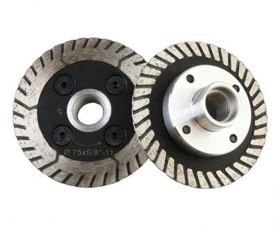 China Cutting edge for stone JDK Diamond Turbo Saw Blades for cutting stone, granite, bricks Two-in-One cutting discs for grinding and sharpening for sale