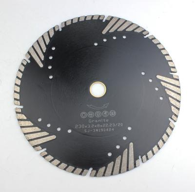 China Disc For Granite 230mm Triangular-turbo Teeth Sintered 9 Inch Diamond Saw Blade For Cutting Stone Grinding for sale