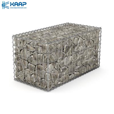 China Easily Assembled 6mm Flood Control Galvanized Gabion Cage , Gabion Wall for sale