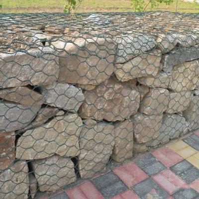 China Easily Assembled Hot Dip Galvanized 1x10.5m Woven Hexagonal Gabion Cage for sale