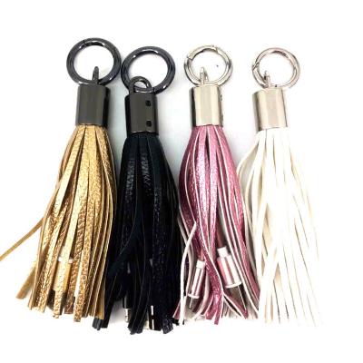 China Mobile Phone Types Hot Sale Promotional Items CPU Leather Tassel Key Chain 2 in 1 3 in 1 USB Charger Cable Charging Data Cable for sale