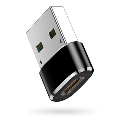 China Popular LAPTOP USB Type A Male To Type C Female OTG Data Metal Charging Adapter for sale