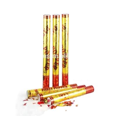 China All Parties/Festivals/Holidays/Wedding Wedding Occasion and Gift Confetti Cannon with Mini Gold Metallic Foil Cylinder Party Snap for sale