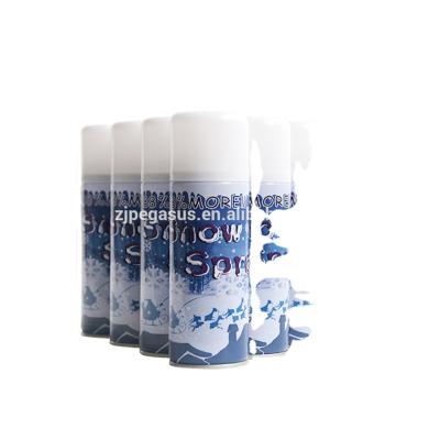 China Can Tinplate Birthday Snow Spray Christmas Spray White Snow Party Decoration Event And Party Supplies Pegasus 4 Color Accept OEM 250ml 52*128MM for sale