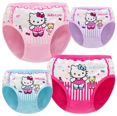 China Anti-Static Hot Girl Cotton Underwear Girl Kids Thong Wearing Underwear for sale