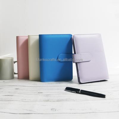 China Wholesale RTS A6 Money Organizer Leather Ring Planner Binder Set A6 Magnetic Budget Binder With Cash Envelopes For Budgeting for sale