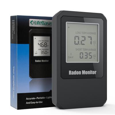 China Indoor Air Quality Monitor Home Gas Detectors Smart Radon Detector 125*70*25 Mm for sale