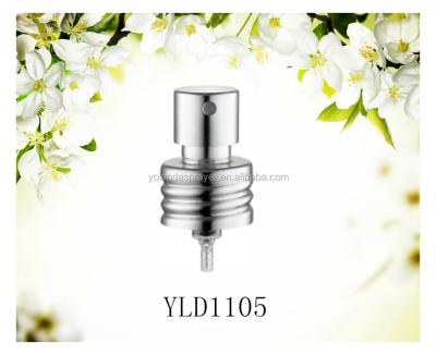 China High Quality Aluminum Personal Care Yolanda Sliver Gold Screen Printing Perfume Atomizer Sprayer for sale