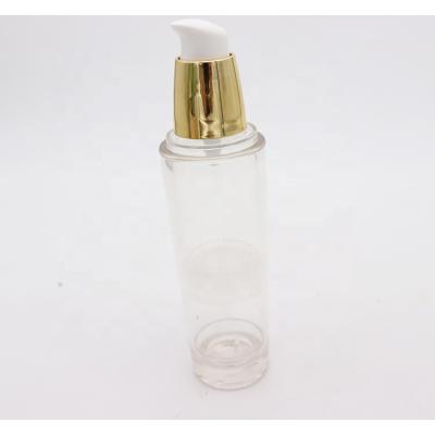 China Non Spill Clear Pump Bottle 2021 Base Pump Bottle High Quality Plastic Airless Airless Pump Bottle for sale