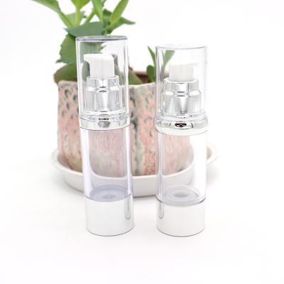 China New type small portable white airless cosmetic bottle 50ml child safe pump sale well for sale