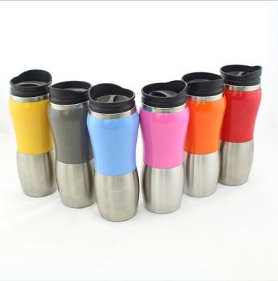 China PORTABLE wholesale bpa free custom logo 201 stainless steel insulated water bottle 450ml for cafe for sale