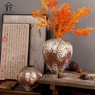 China Art Deco Flower Vase Desktop Living Room Office Decor Ceramic Vase Home Decoration Accessories for sale