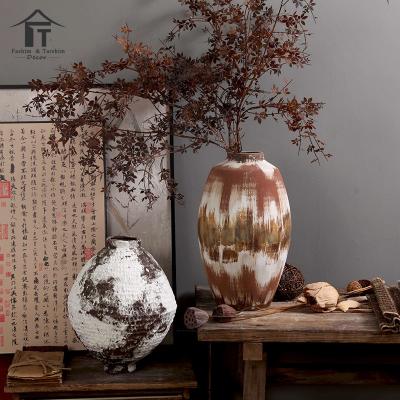 China Art Deco Hot Sale Home Accent Decor Abstract Flower Hollow Vases Ceramic Dekoration Vase for sale