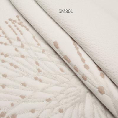 China Air Layer Organic Stretch Fabric Polyester Jacquard Two Side Knitted Mattress Fabric for sale