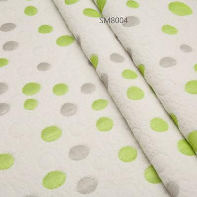 China 100% Sustainable Polyester Knitting Dot Fabric For Super Soft Mattress for sale