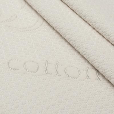 China 32% Organic Cotton 68% Polyester Knitted Mattress Fabric For Home Textile for sale