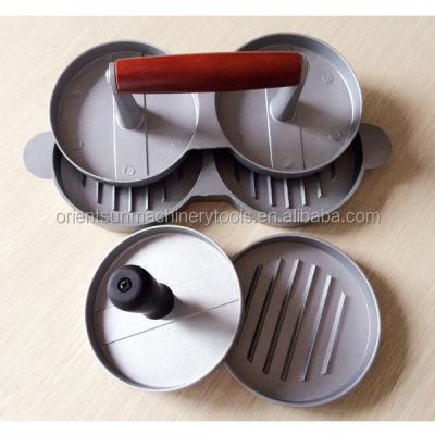 China Sustainable Double Holes Burger Patties TV Products Burger Grill Plate for sale