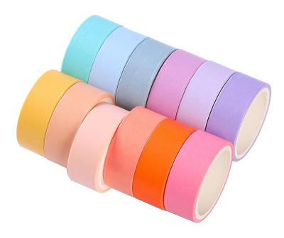 China Craft Waterproof 15mm Wide Colored Decorative Programmable Tape Washi Tape for sale